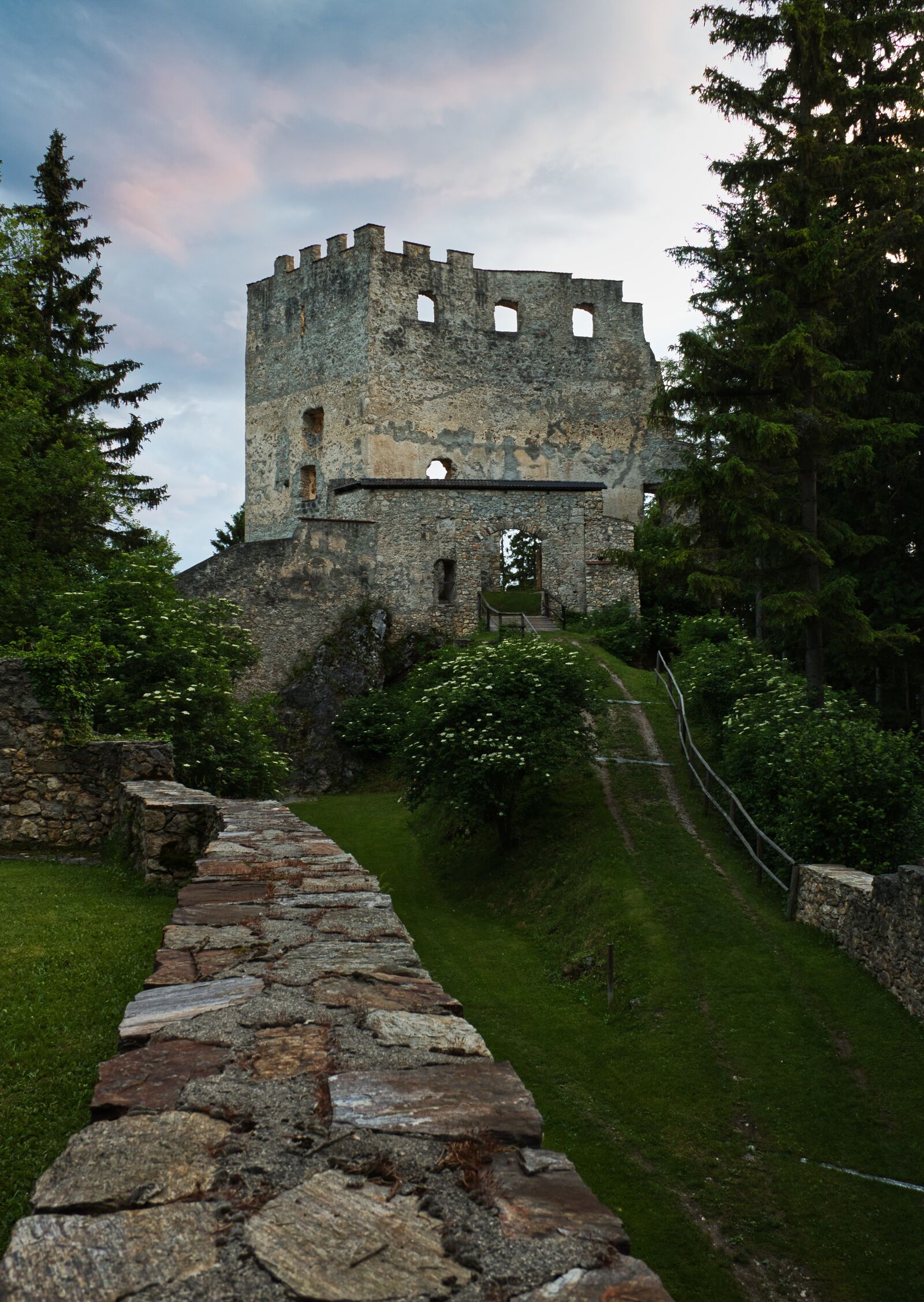 Canon EOS 750D (EOS Rebel T6i / EOS Kiss X8i) sample photo. Ruin hohenwang, langenwang, clouds photography