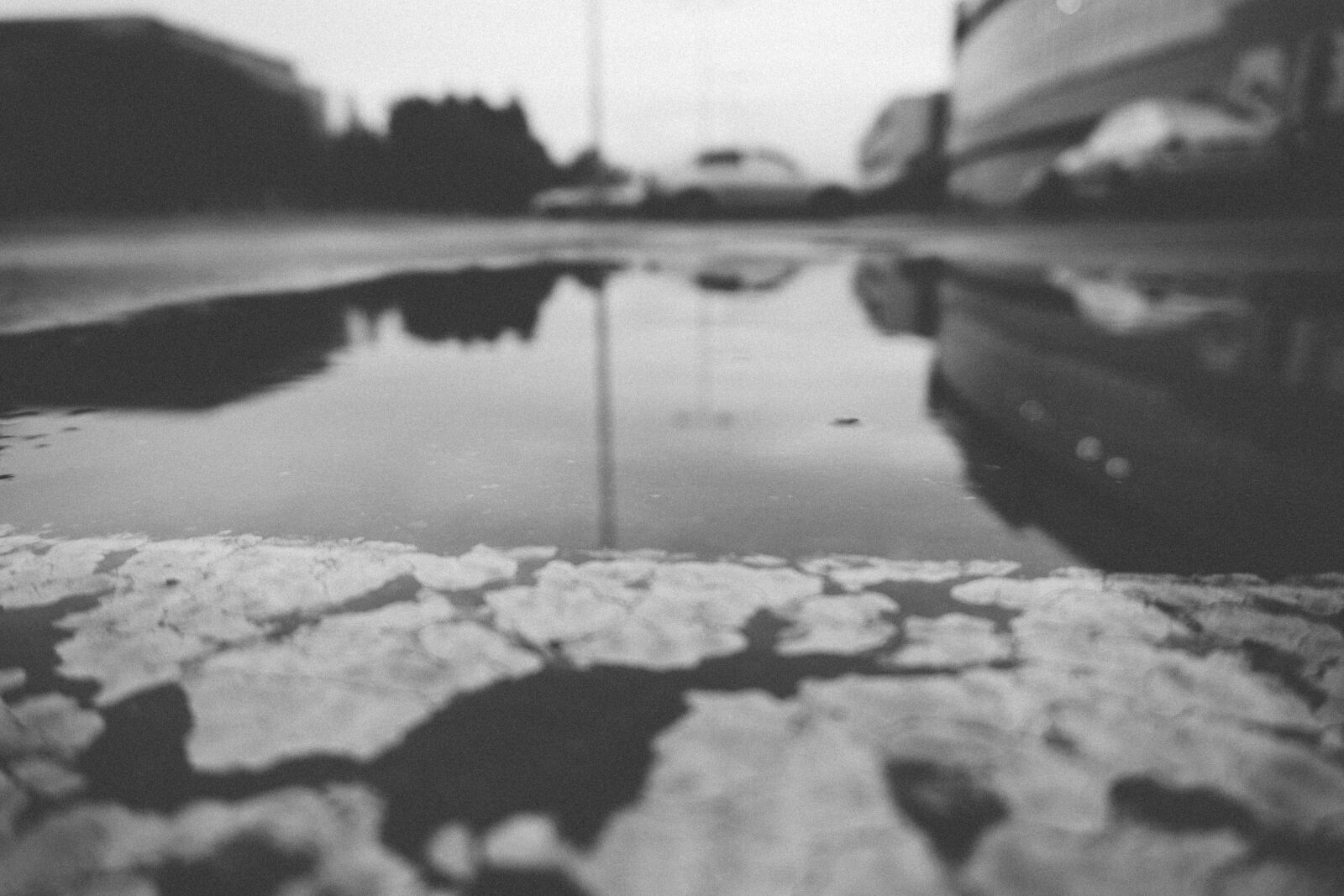 Sony a6000 sample photo. Bw, lot, mall, mono photography