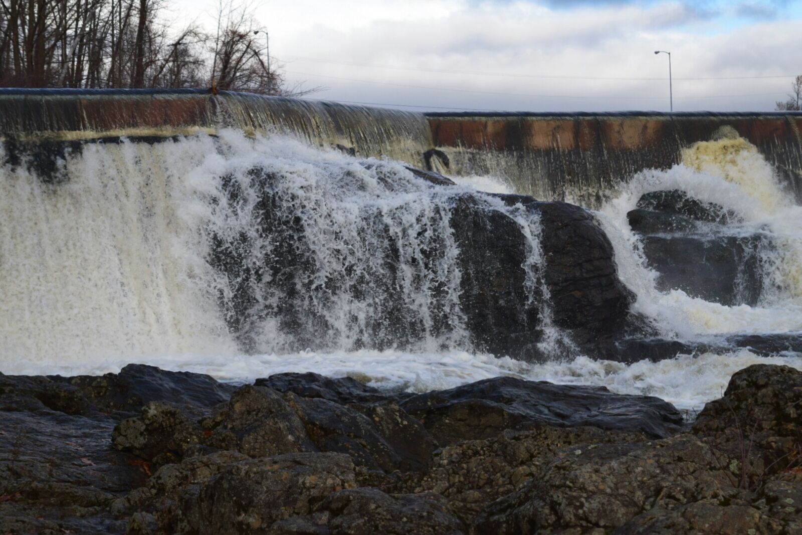 Nikon D5300 sample photo. Dam, fall, made, man photography