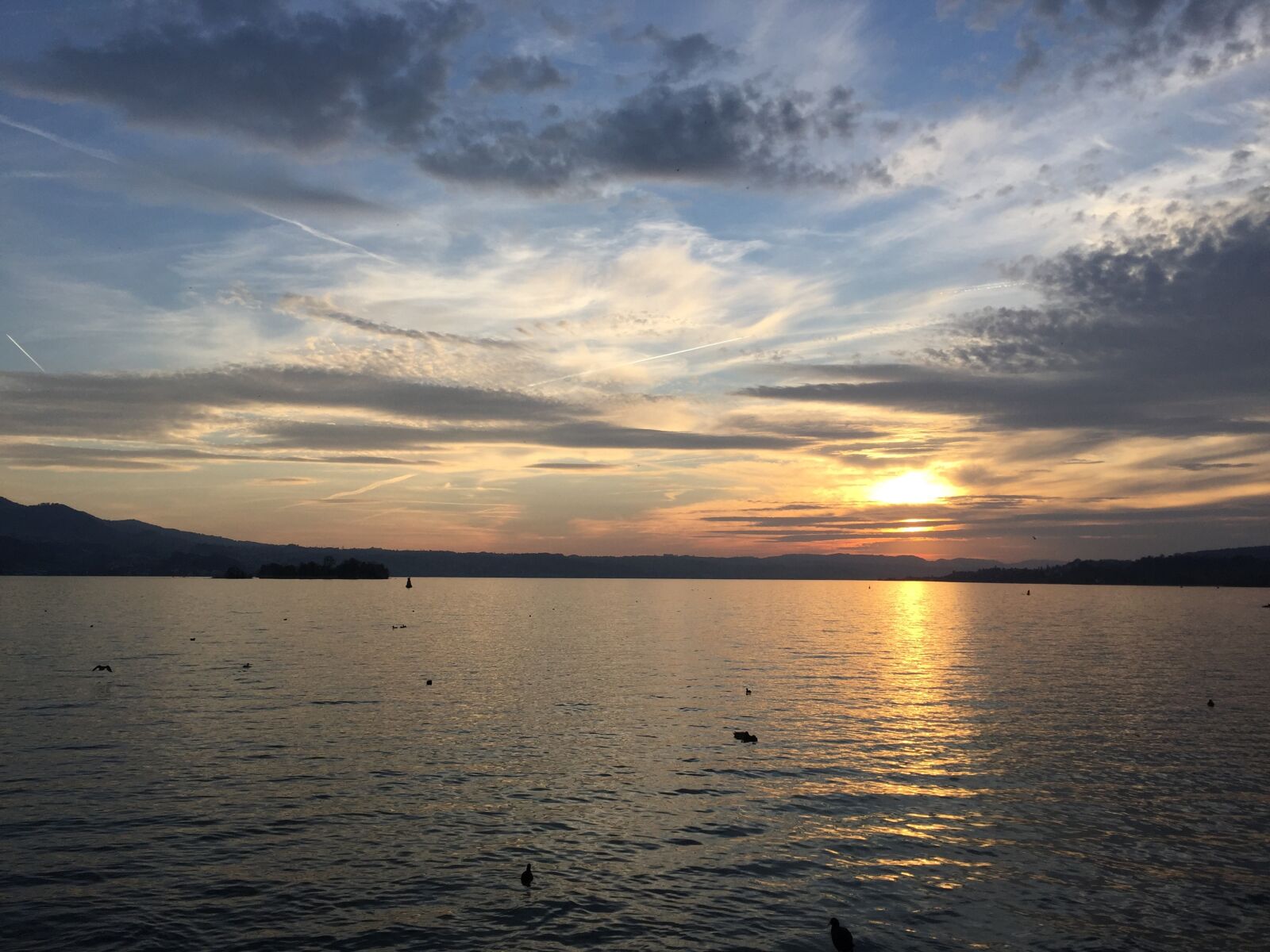 Apple iPhone 6 sample photo. Sunset, after, lake photography