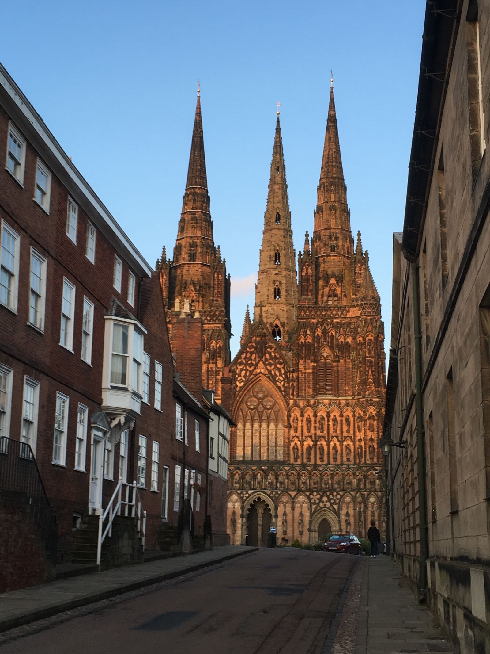 iPhone SE back camera 4.15mm f/2.2 sample photo. Lichfield, cathedral, gothic photography