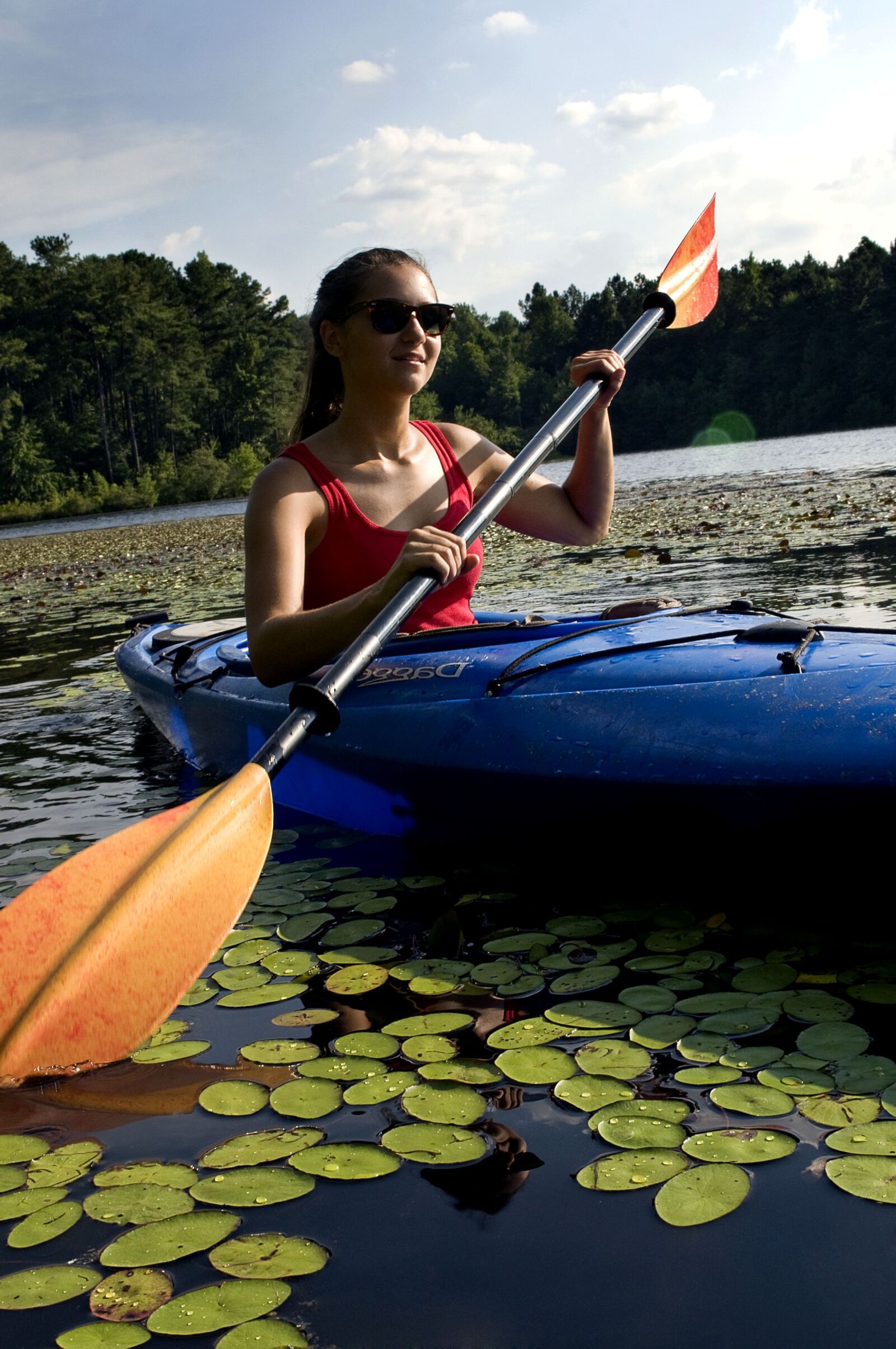 Nikon D300 sample photo. Woman, kayaking photography