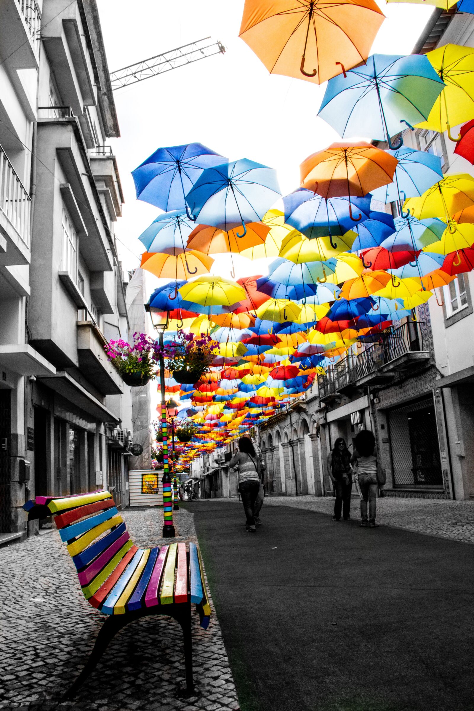 Цветные зонтики