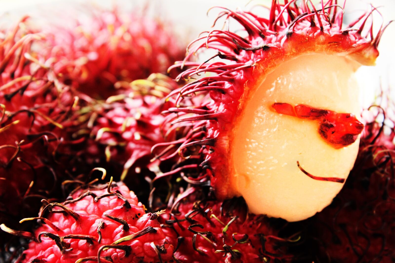 Canon EOS 600D (Rebel EOS T3i / EOS Kiss X5) sample photo. Fruits, rambutan, red photography