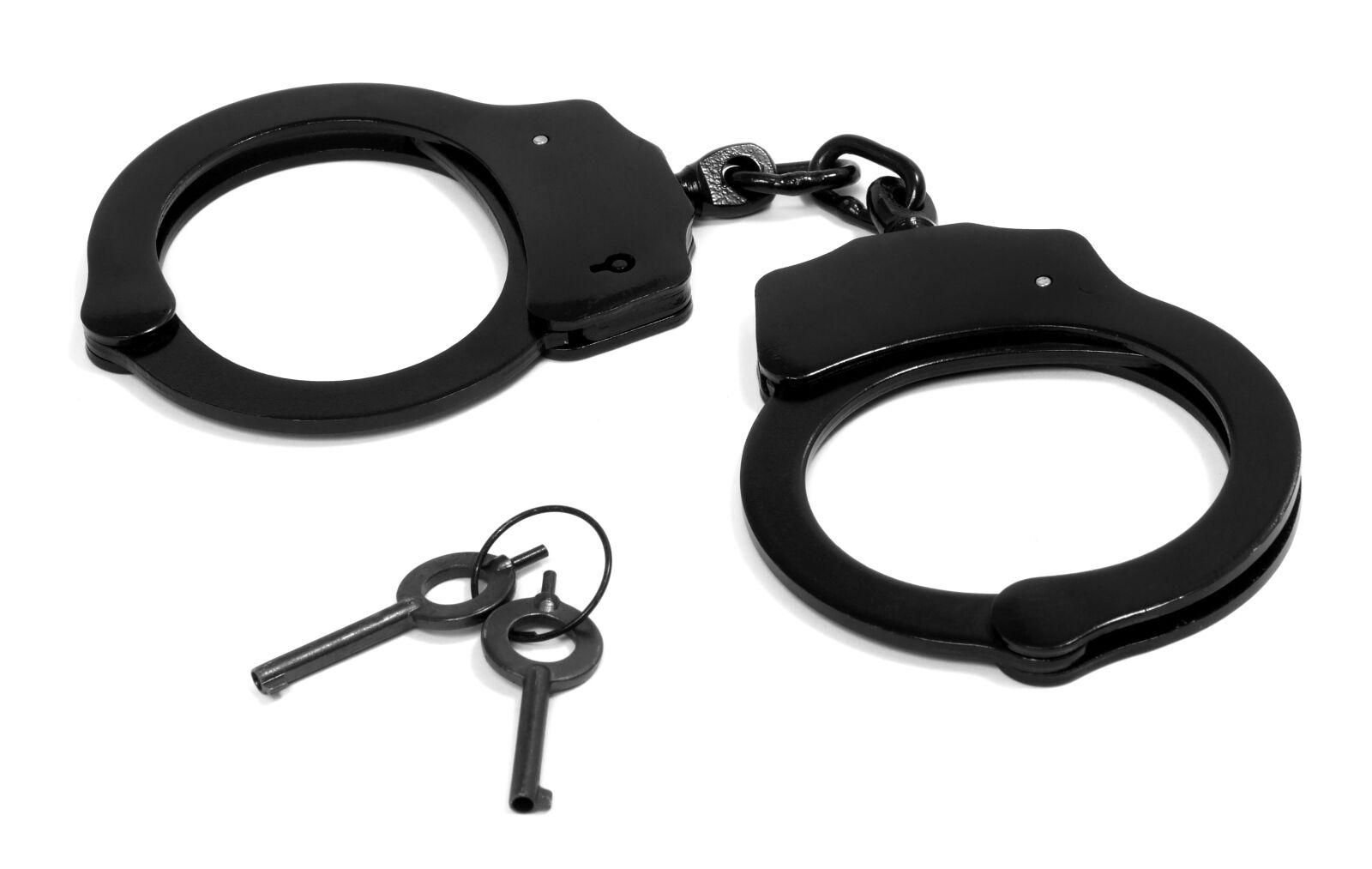 Sony Alpha DSLR-A700 sample photo. Handcuffs, black, criminal photography