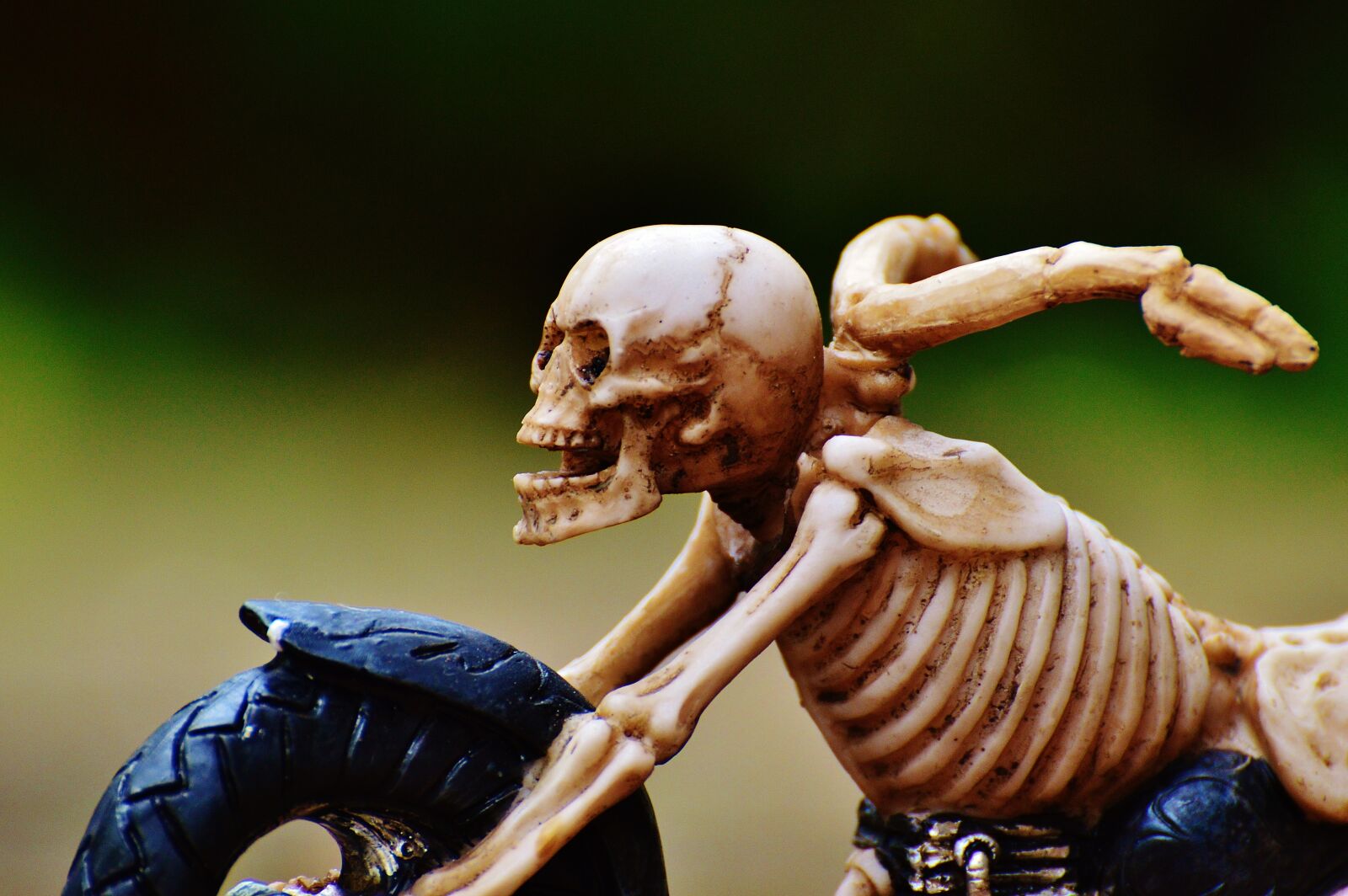 Nikon D3200 sample photo. Biker, skeleton, creepy photography