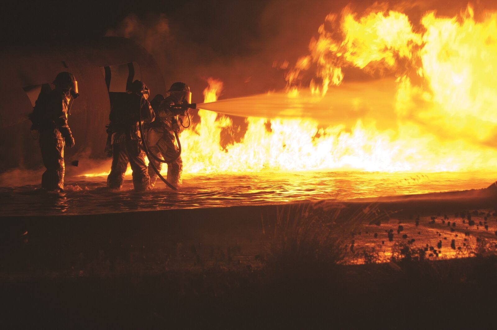 Nikon D300 sample photo. Firefighters, training, live photography