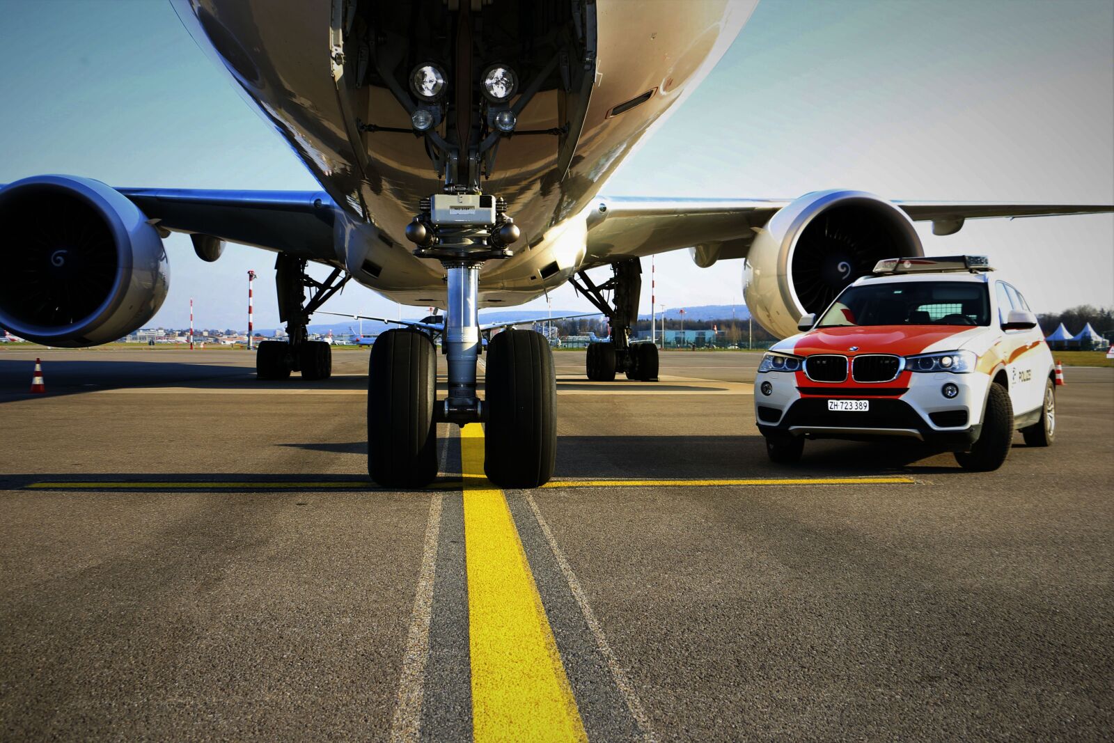Canon EOS 70D sample photo. Police, airport, police car photography