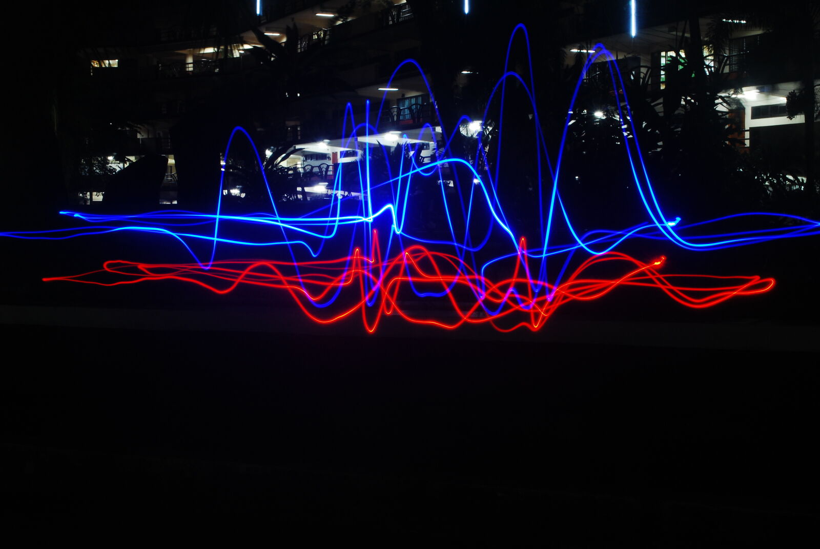 Nikon D60 sample photo. Light, trails, on, illuminated photography