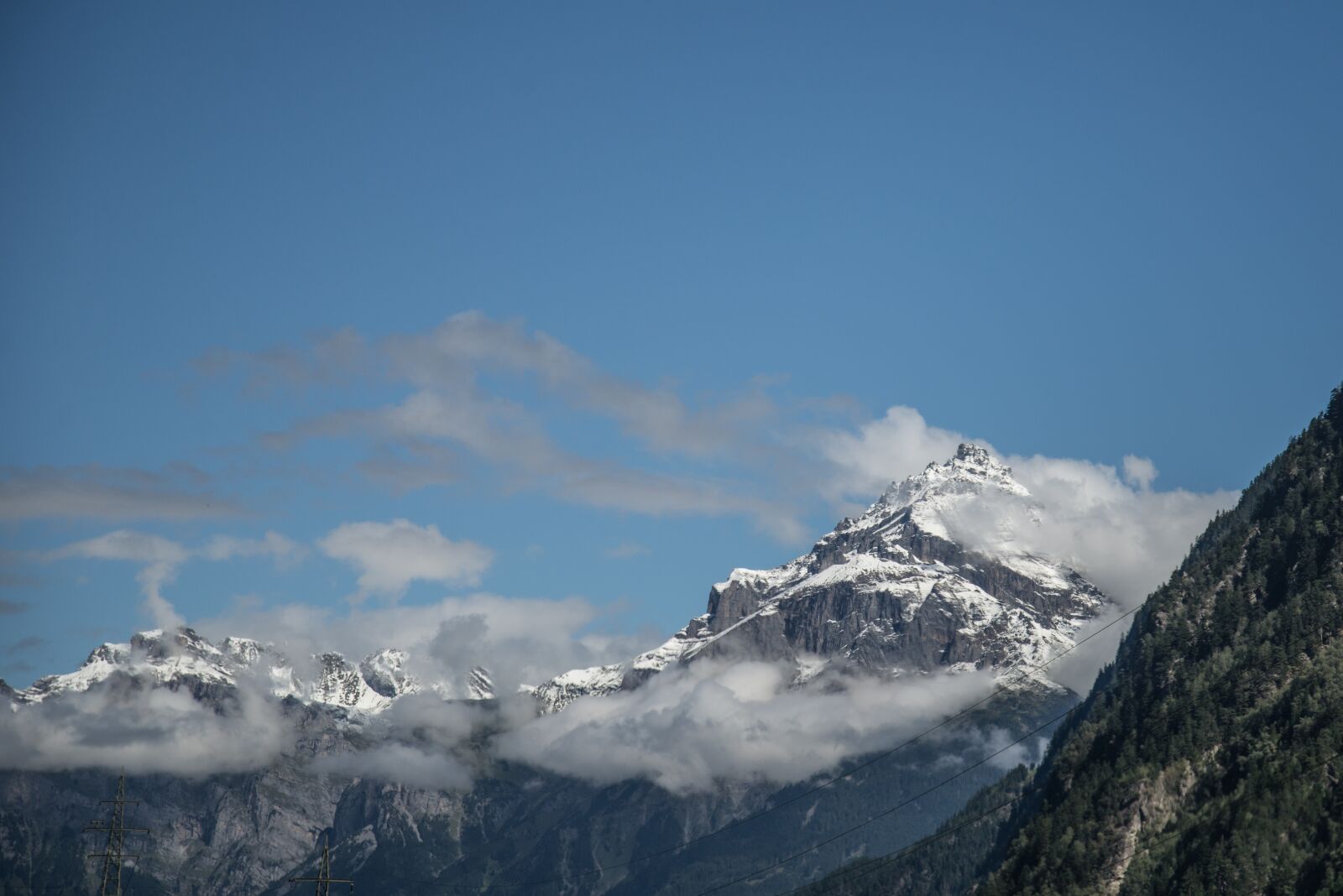 Nikon D600 sample photo. Mountain, snow, blue sky photography
