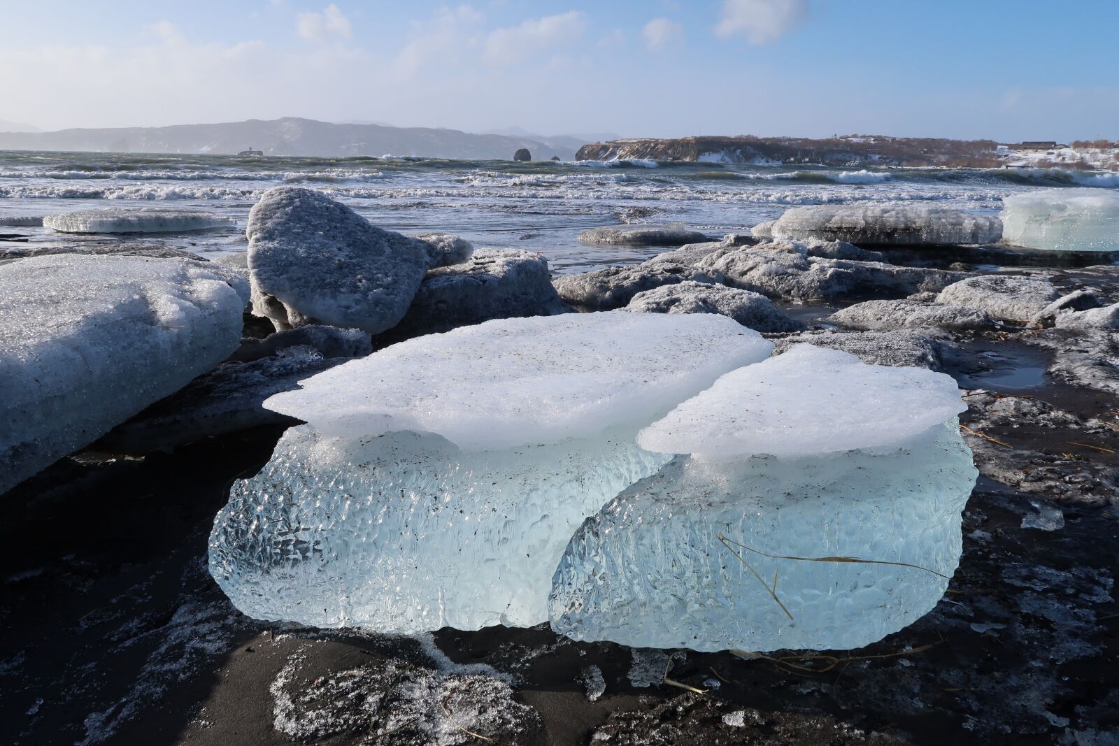 Canon PowerShot G7 X Mark II sample photo. Bay, ice, wave photography