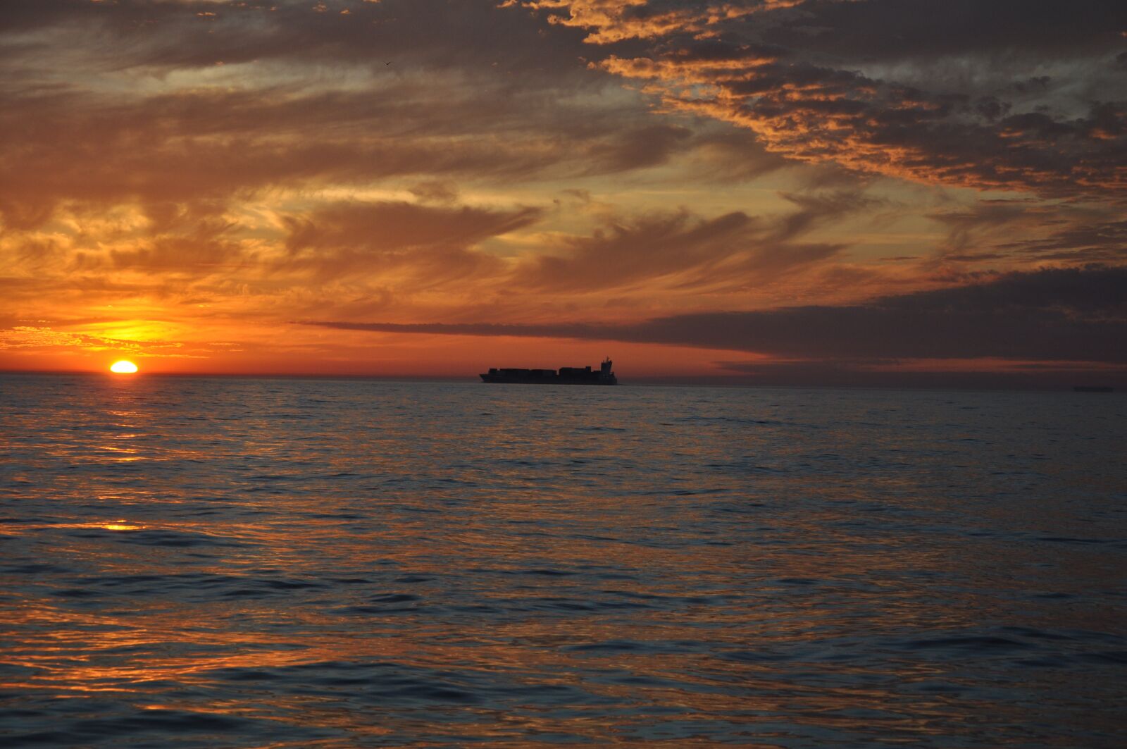 Nikon D5000 sample photo. Sunset, ship, heaven photography
