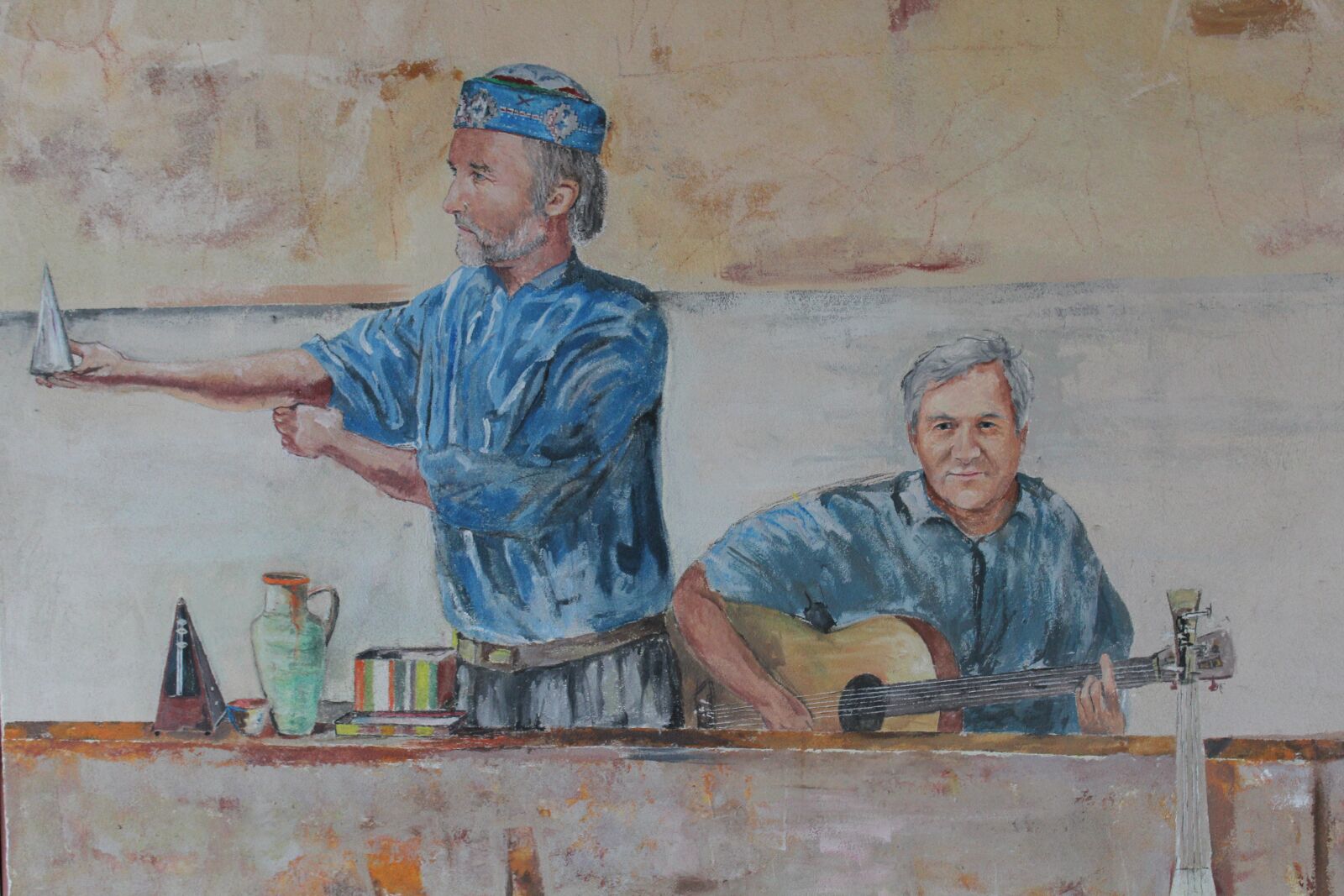 Canon EOS 1200D (EOS Rebel T5 / EOS Kiss X70 / EOS Hi) sample photo. Murals, guitar, musician photography