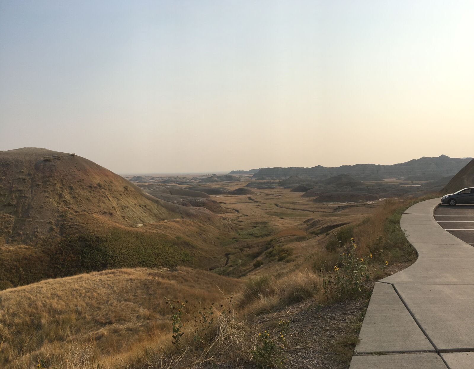iPhone SE back camera 4.15mm f/2.2 sample photo. Badlands, vista, geology photography