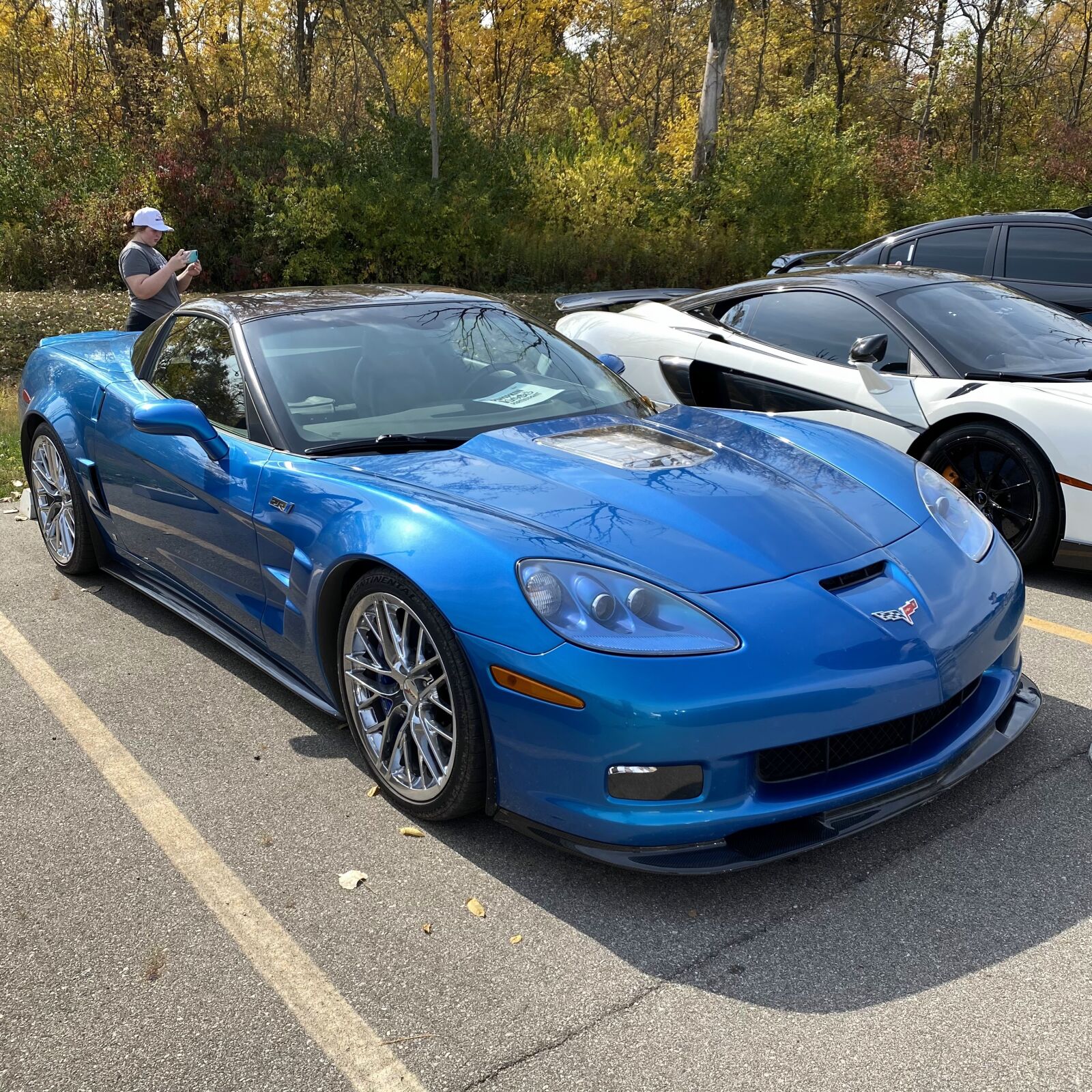 Apple iPhone 11 Pro sample photo. Corvette, car, blue photography