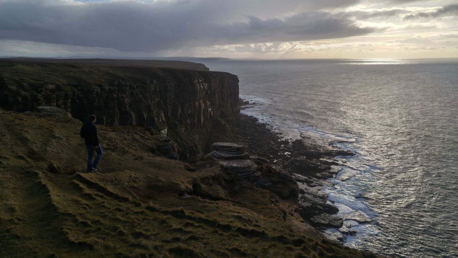 LG H818P sample photo. Cliffs, scotland, sea photography
