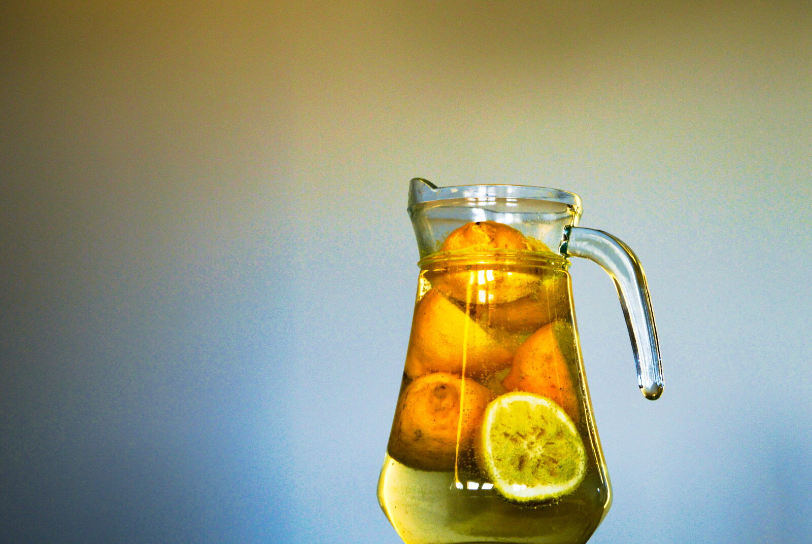 Nikon D3200 sample photo. Clear, glass, pitcher, with photography