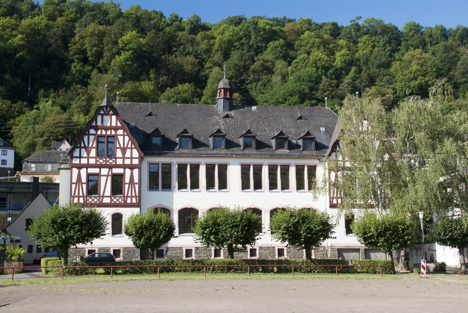 Sony Alpha DSLR-A100 sample photo. Rheinfels, school, rhine equipment photography