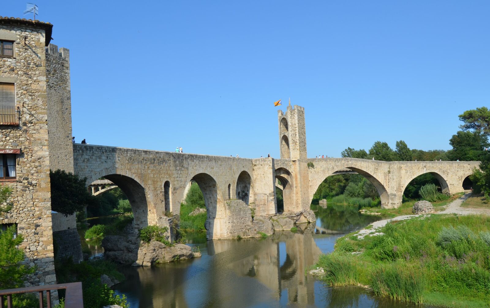 Nikon D5100 sample photo. Roman bridge, girona, spain photography