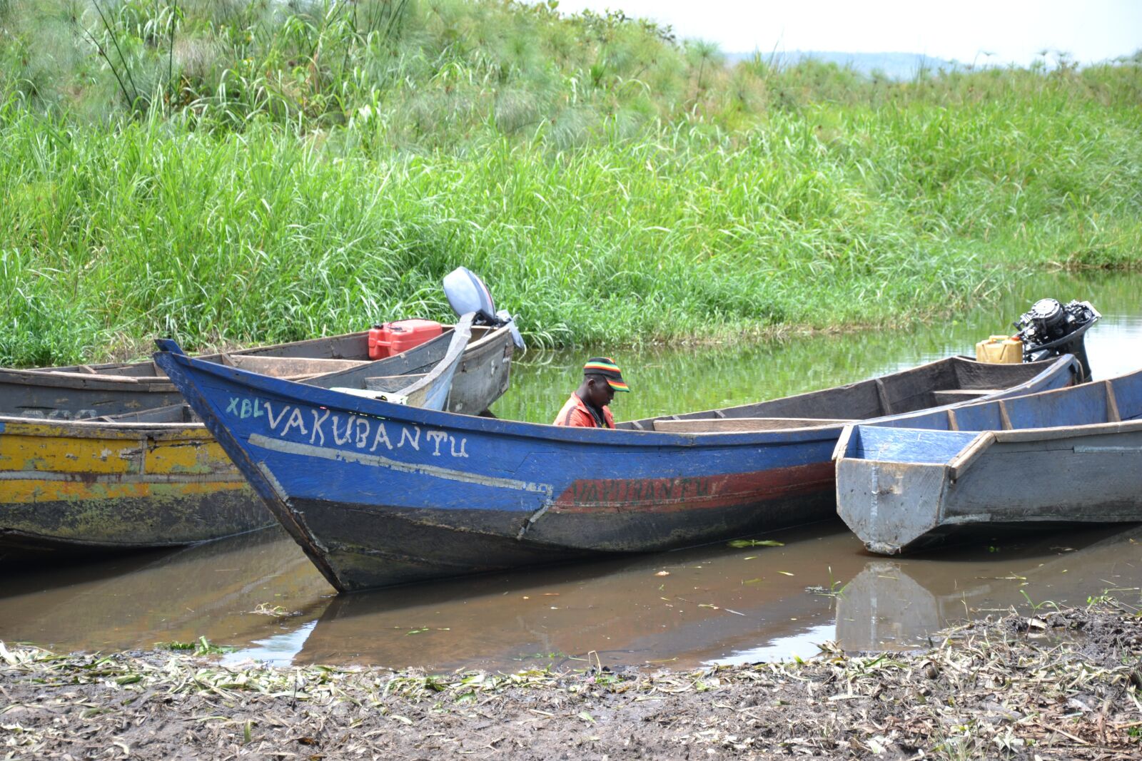 Nikon D3100 sample photo. Boat, uganda, lake photography