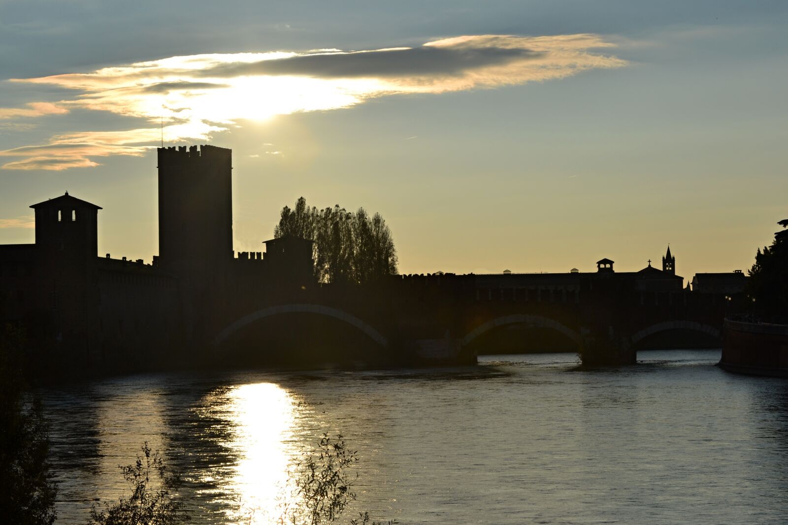 Nikon D3100 sample photo. Italy, verona, sunset photography