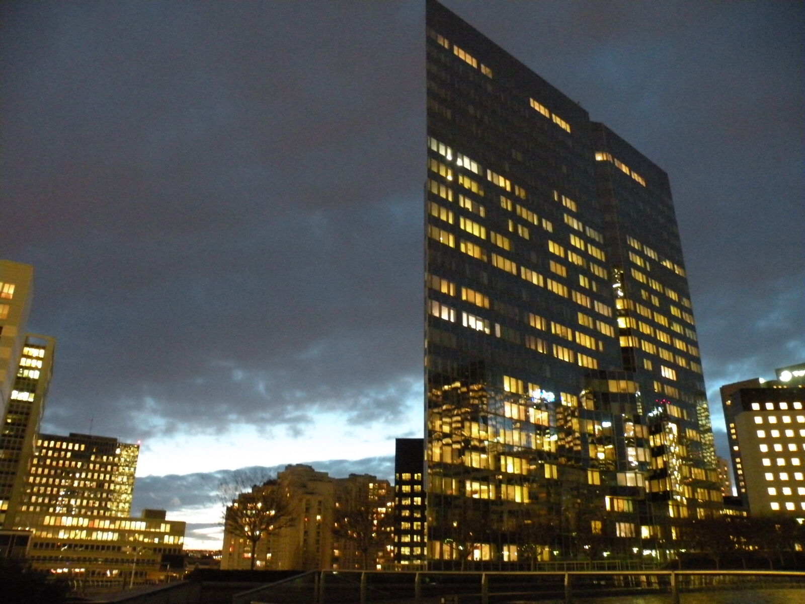 Nikon Coolpix P80 sample photo. Buildings, city, corporative, lights photography