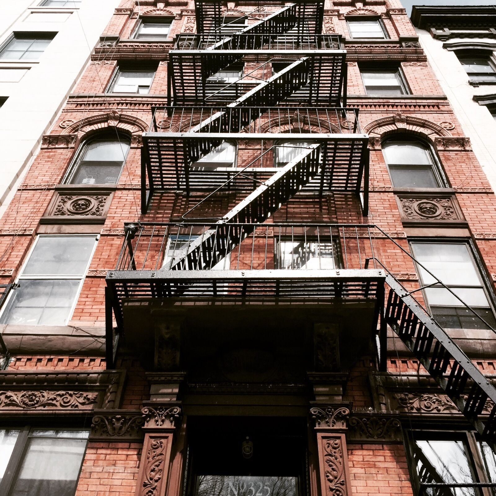 iPhone 6 Plus back camera 4.15mm f/2.2 sample photo. Fire escape, walkup, new photography