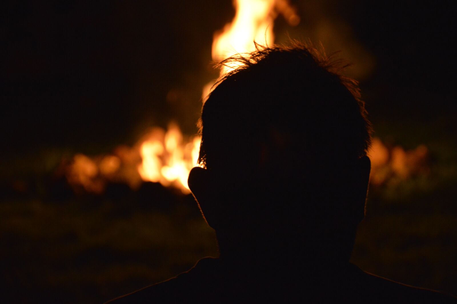 Nikon D3200 sample photo. Fire, silhouette, flame photography