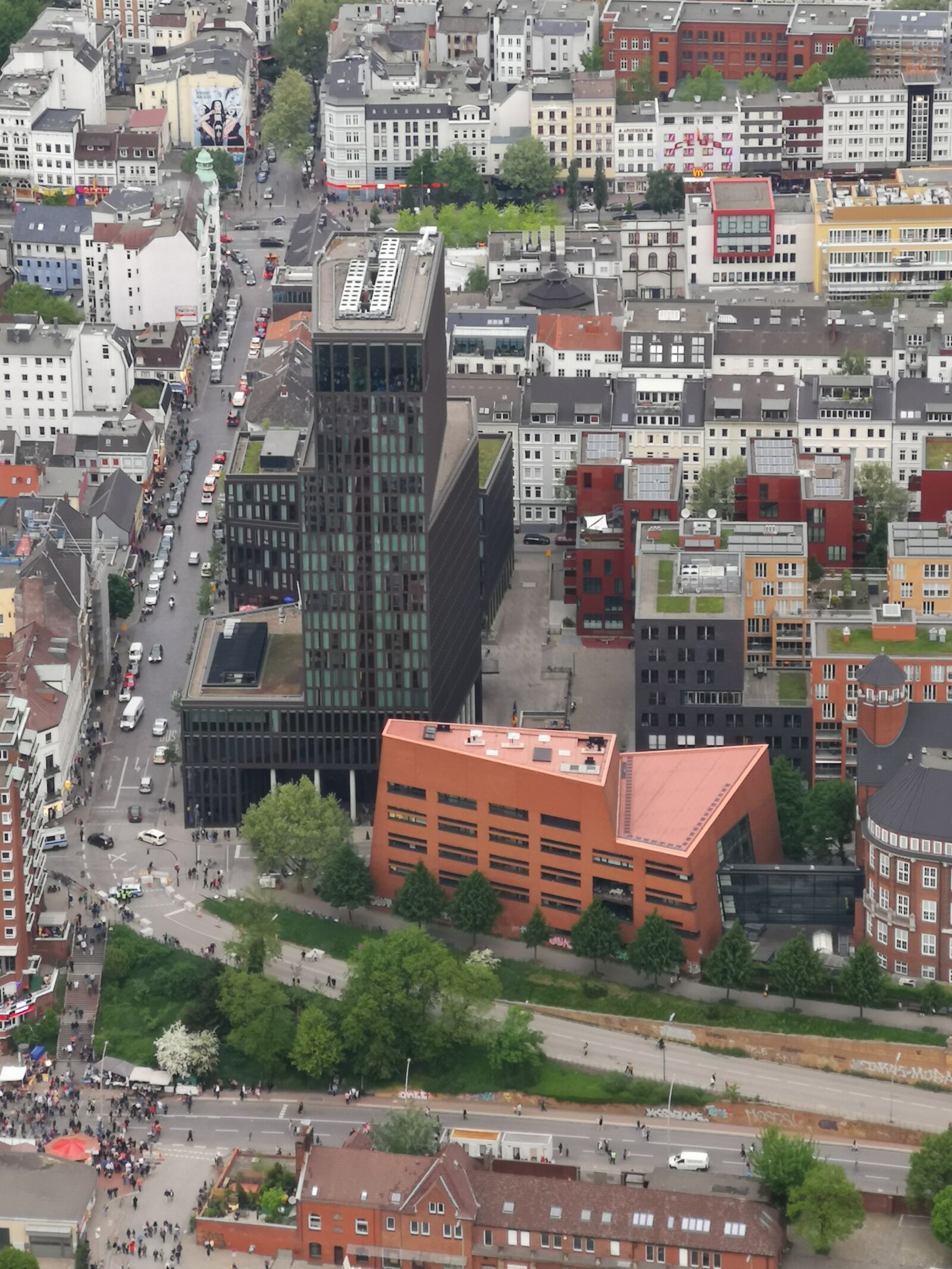 HUAWEI CLT-L29 sample photo. Aerial view, hamburg, port photography