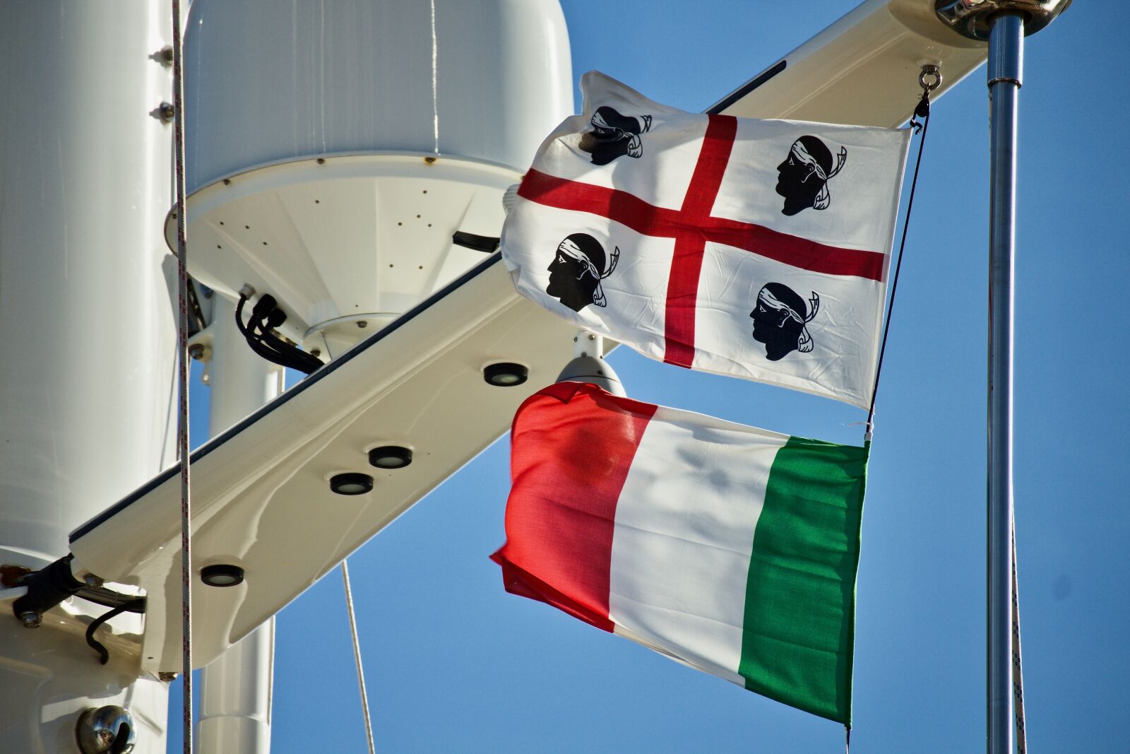 Canon EOS M sample photo. Flags, italian flag, sardinia photography