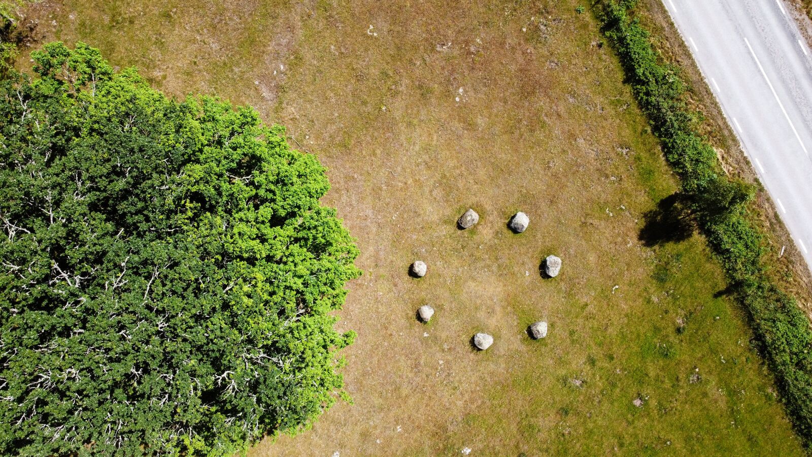 DJI FC7203 sample photo. Aerial view, stone old photography