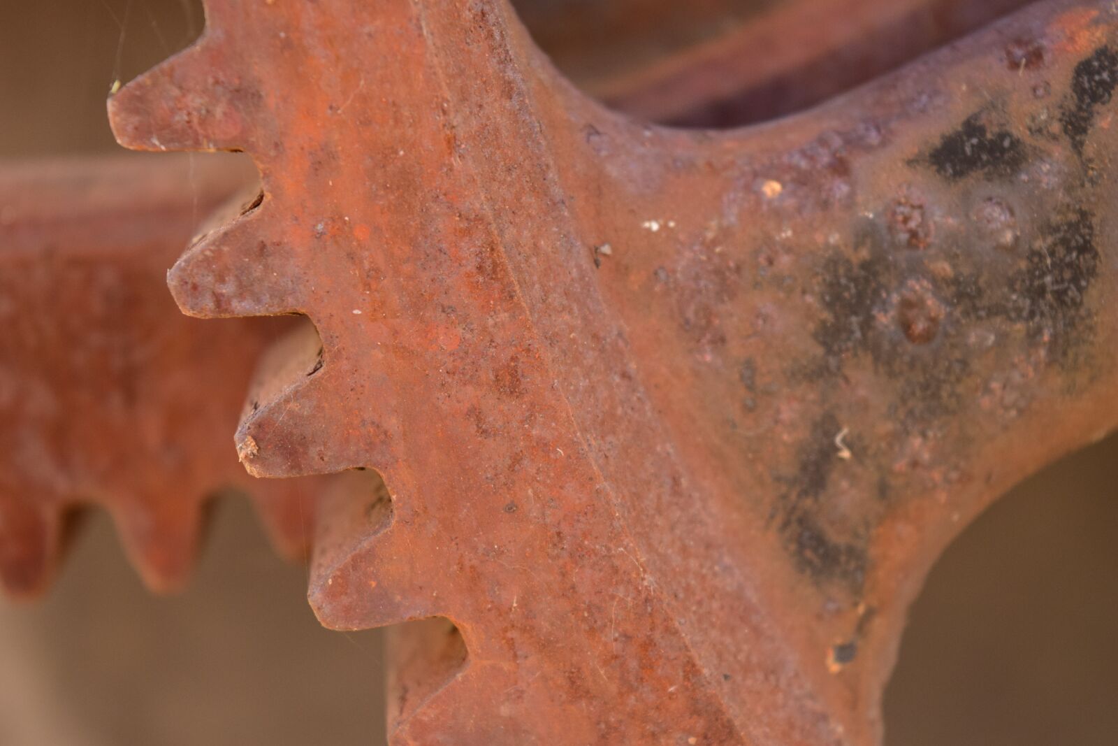 Nikon D3300 sample photo. Gears, metal, rust photography