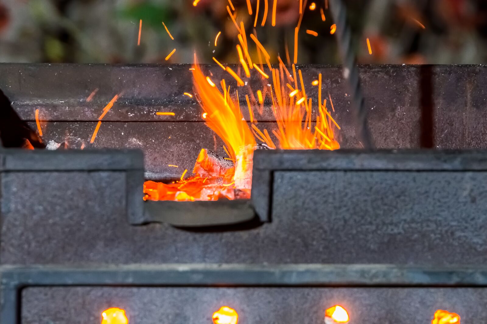 Nikon D7200 sample photo. Fire, shish kebab, coals photography