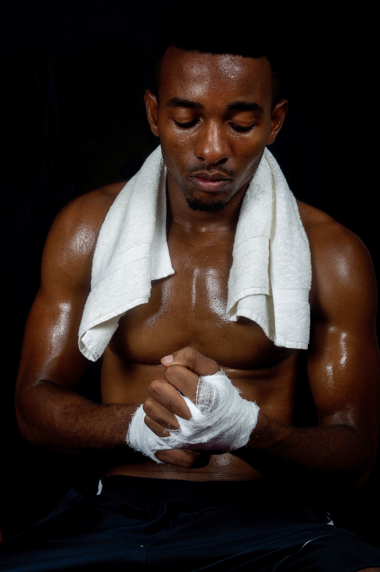 Nikon D90 sample photo. Boxer, kickboxer, fist photography
