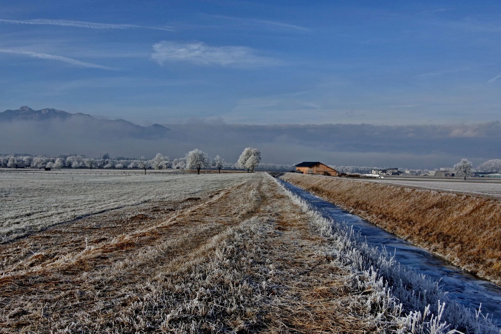 1 NIKKOR VR 10-100mm f/4-5.6 sample photo. Landscape, frost, cold photography