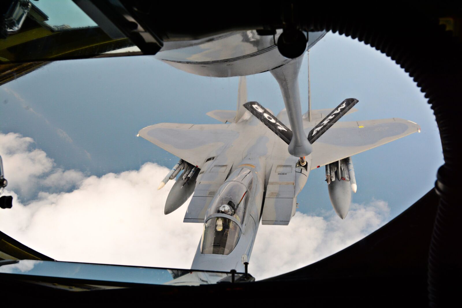 Nikon D7100 sample photo. F-15c eagle, refueling, usaf photography