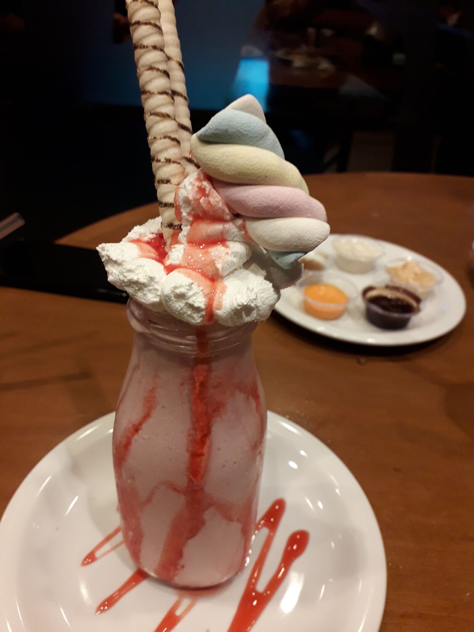 Samsung Galaxy J6 sample photo. Dessert, drink, strawberry photography