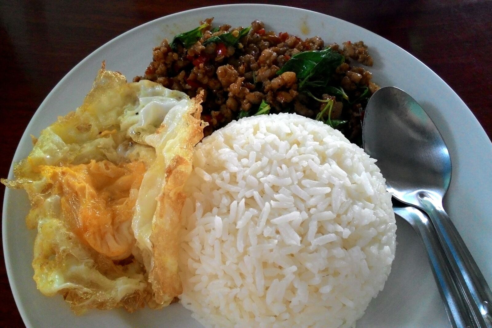 ASUS T00J sample photo. Thailand food, rice basil photography
