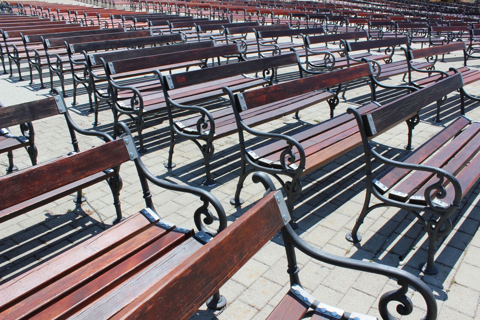 Canon EOS 600D (Rebel EOS T3i / EOS Kiss X5) sample photo. Benches, park, sitting photography