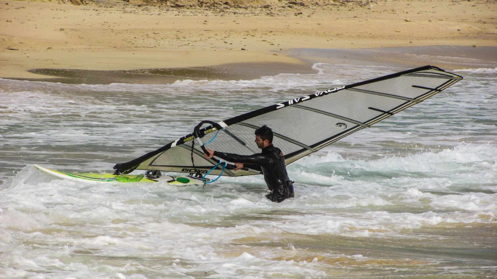 Canon PowerShot SX400 IS sample photo. Wind surfing, sport, extreme photography