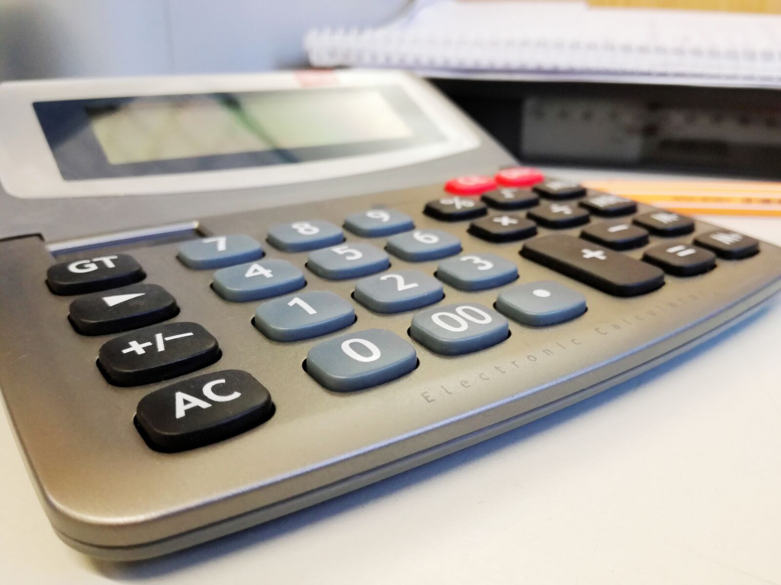HUAWEI P9 LITE sample photo. Calculator, office, work photography