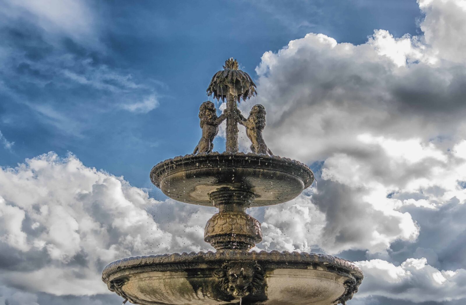 Nikon D3300 sample photo. Blue sky, structure, fountain photography