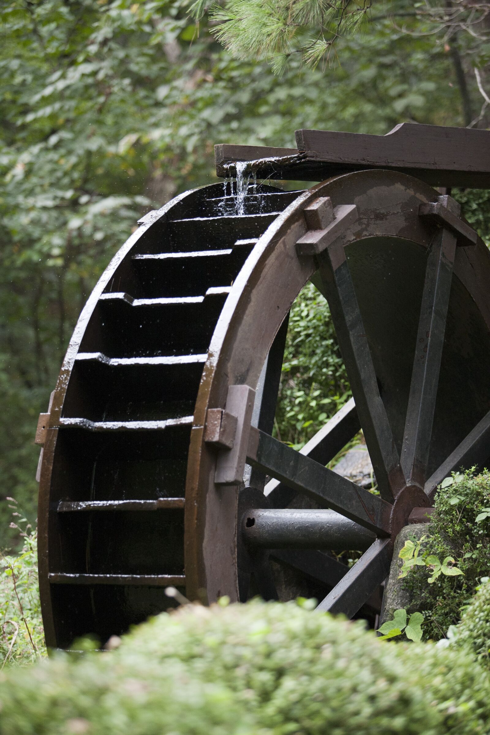 Canon EOS 5D sample photo. Watermill, water, scenery photography