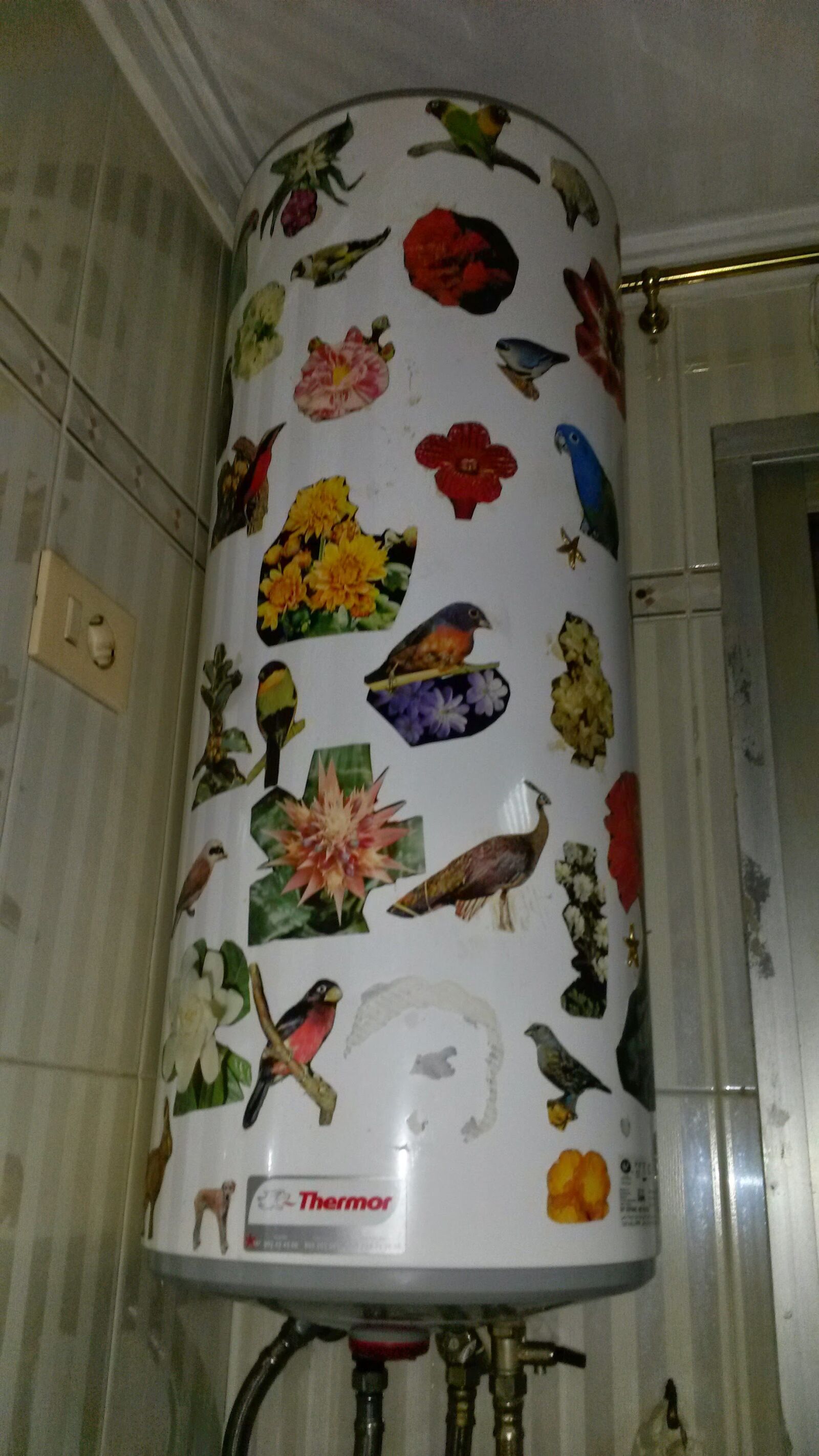 Samsung Galaxy S4 Mini sample photo. Water heater, sticks, kirsch photography