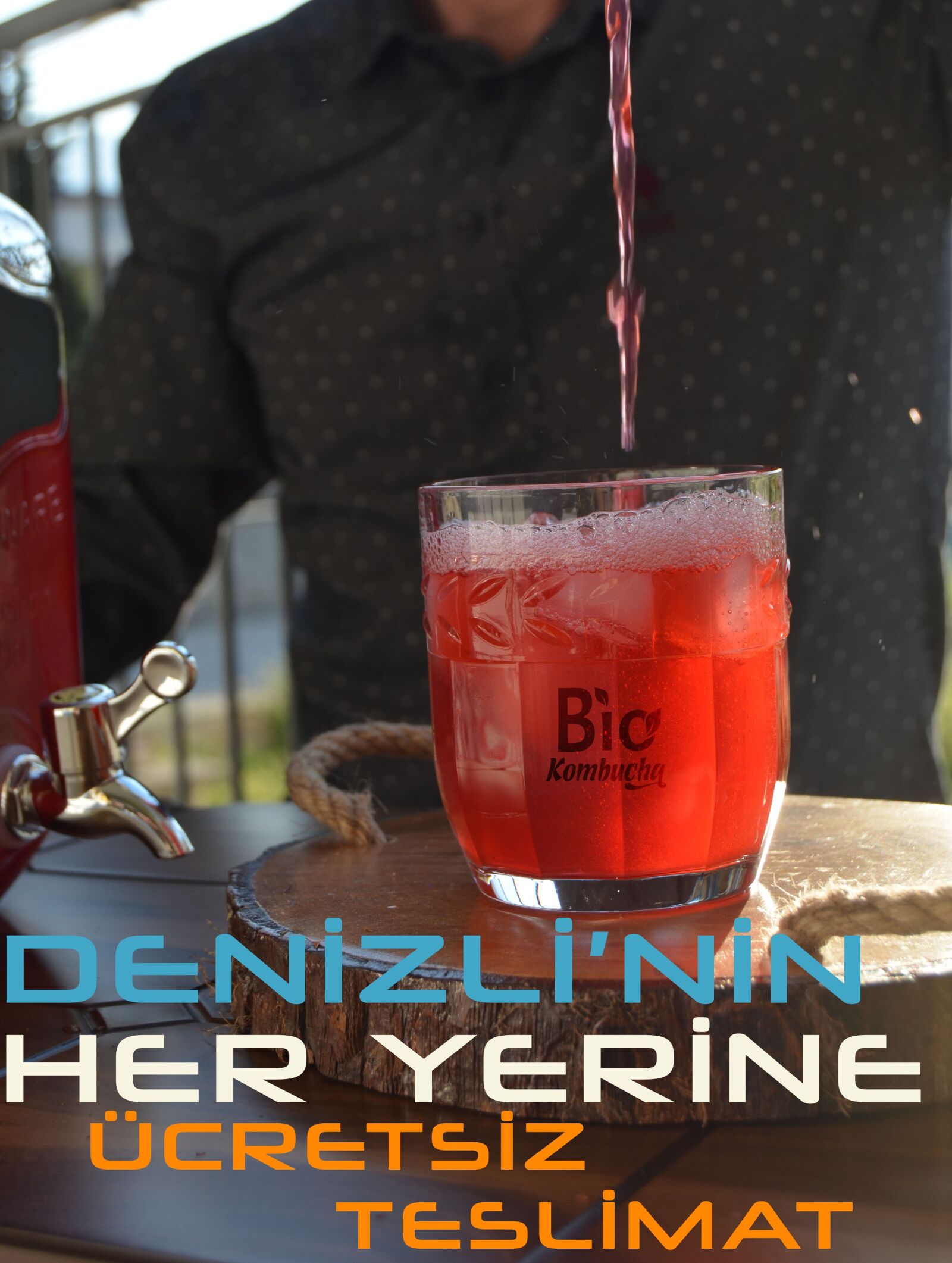 Nikon D5100 sample photo. Kombucha, biocombinat, wellness photography