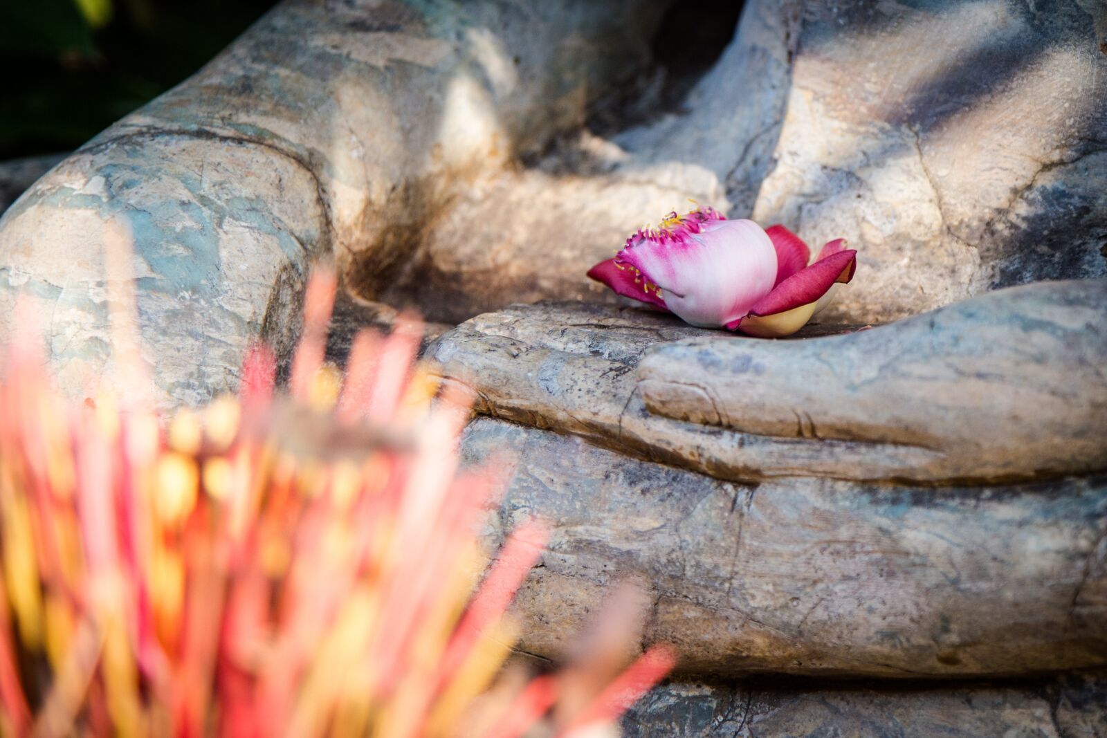 Canon EOS 6D + Canon EF 24-105mm F4L IS USM sample photo. Buddha, buddhism, stone figure photography