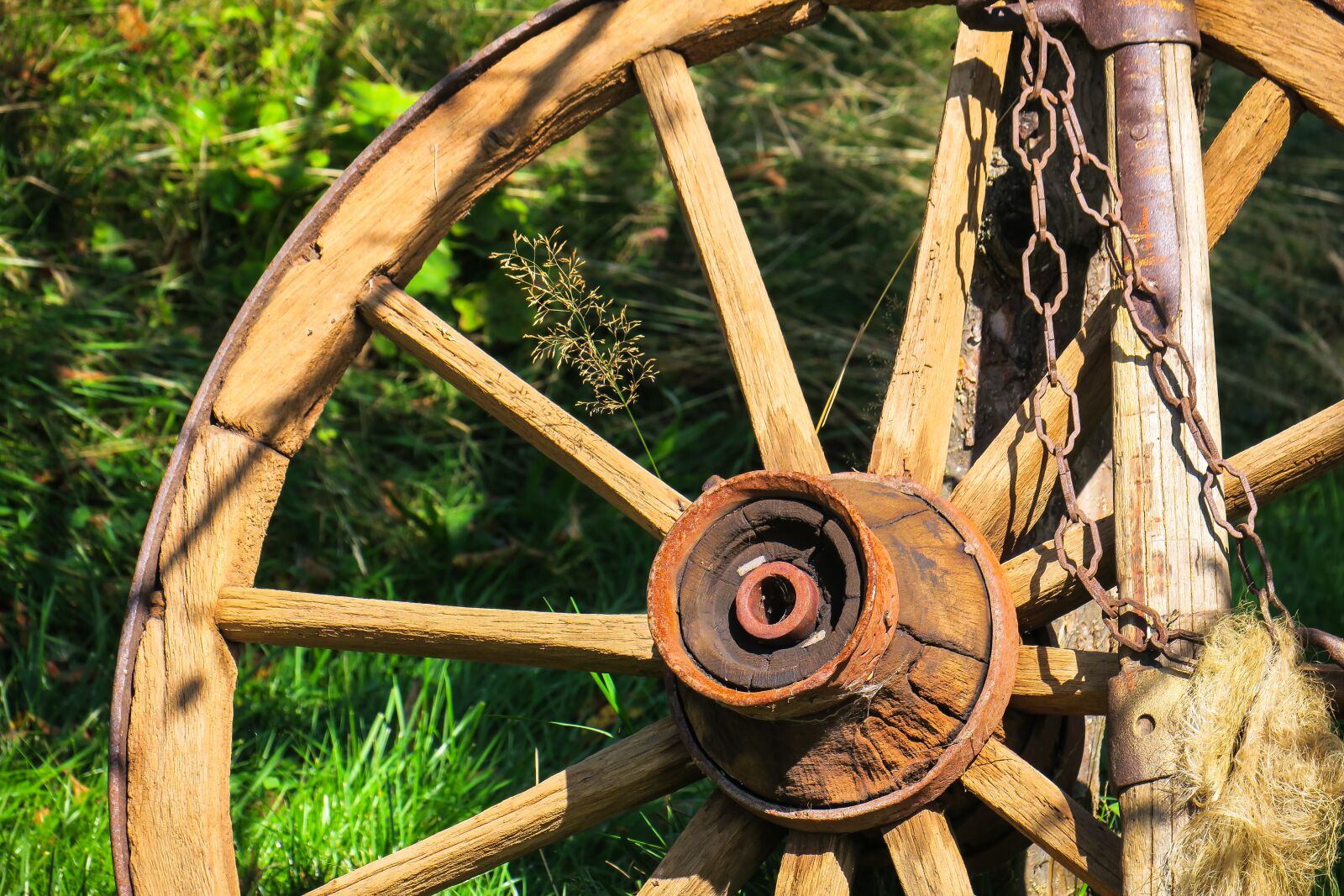 Canon PowerShot G3 X sample photo. Wagon wheel, wheel, wooden photography