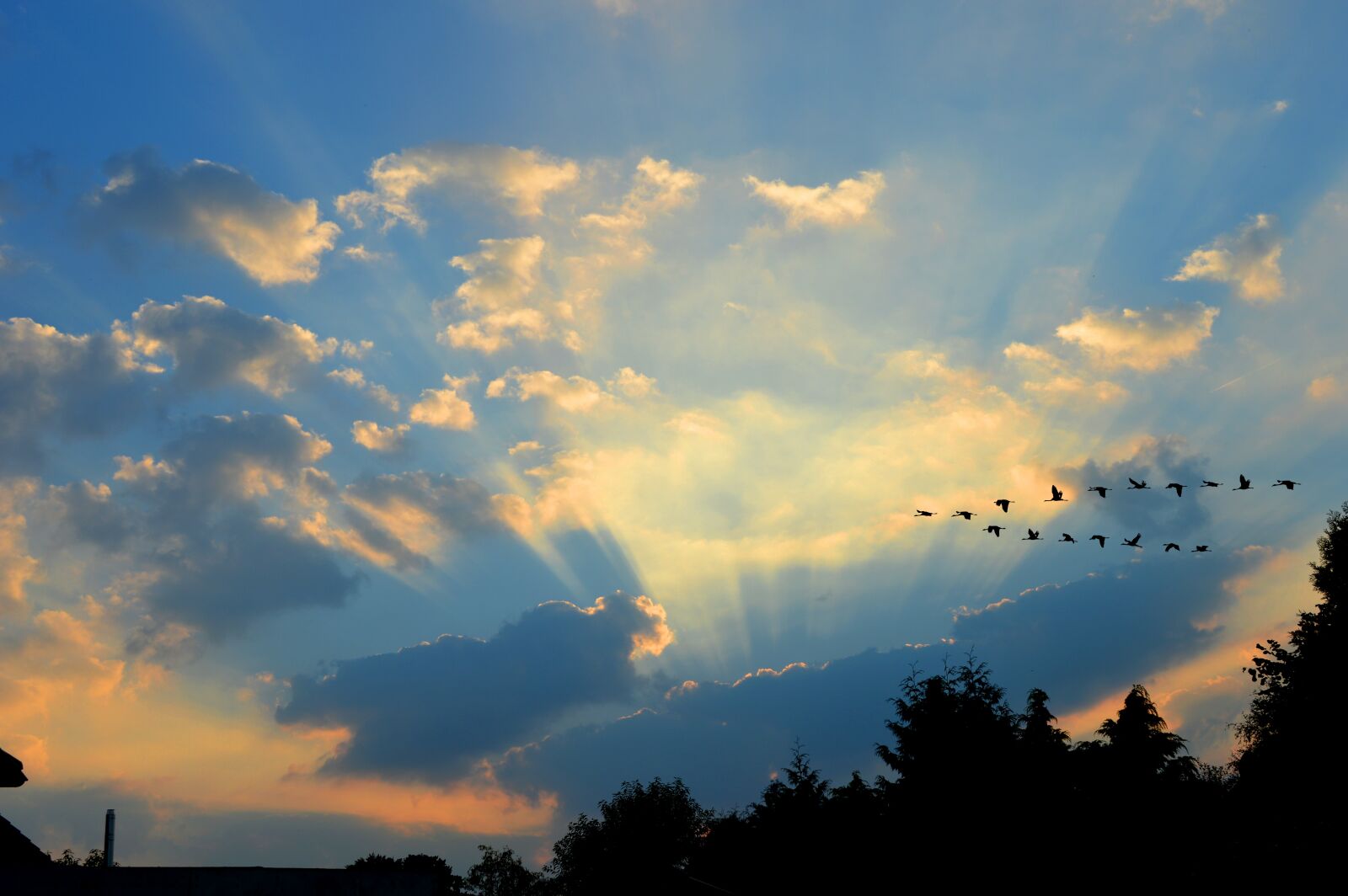Nikon D3200 sample photo. Clouds, sky, sunbeam photography