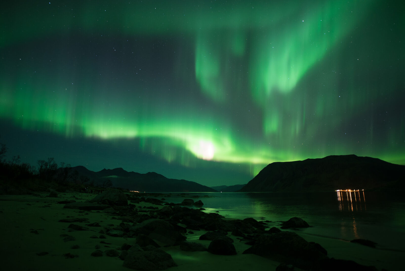 Sony a7S + Sigma 20mm F1.4 DG HSM Art sample photo. Northern, lights, norway, tromso photography