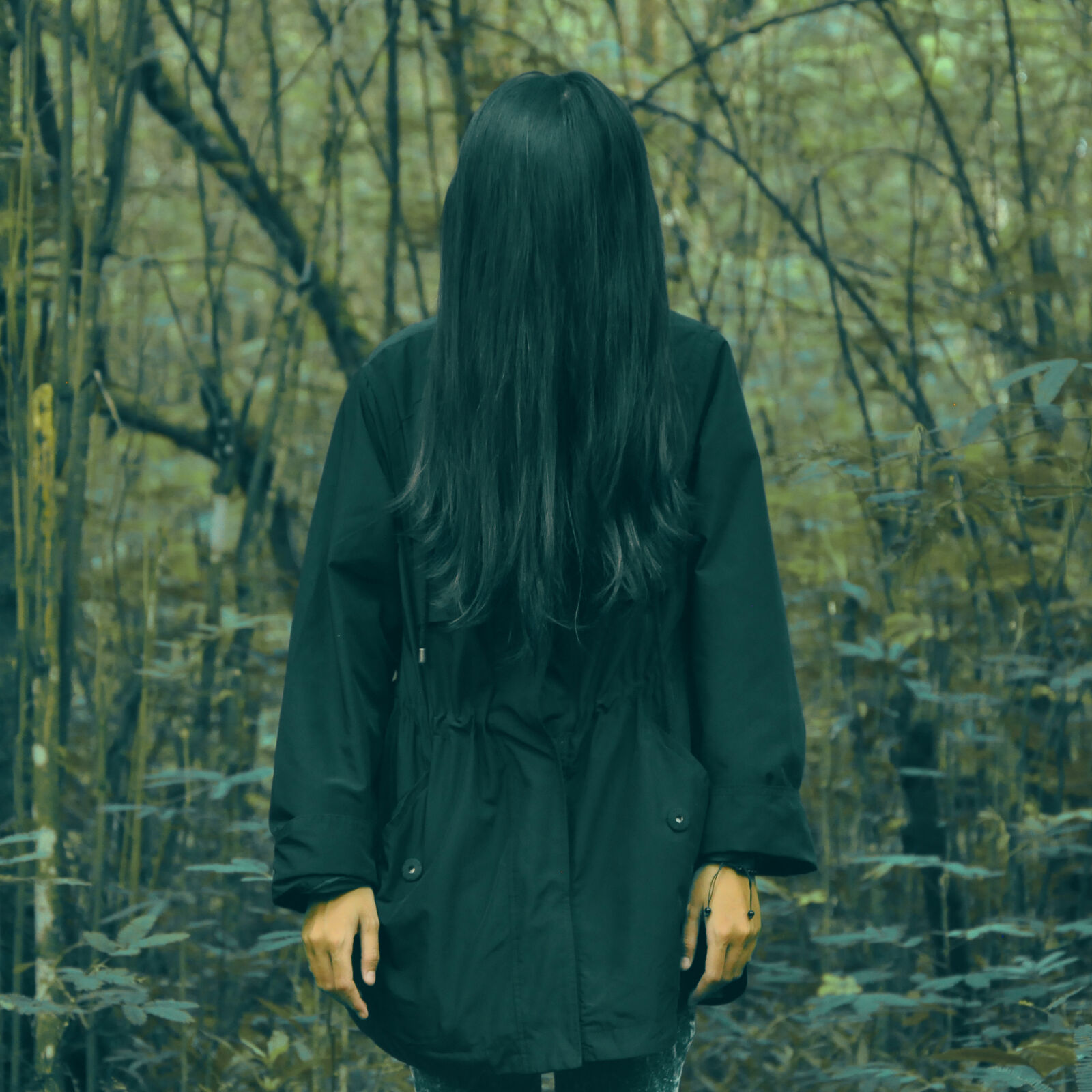Nikon D90 sample photo. Adult, black, coat, conceptual photography